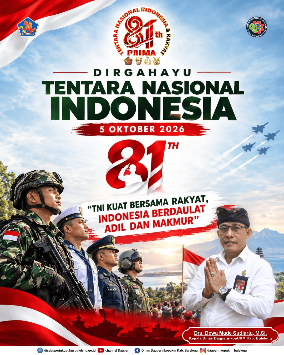 DIRGAHAYU KE-81 TENTARA NASIONAL INDONESIA