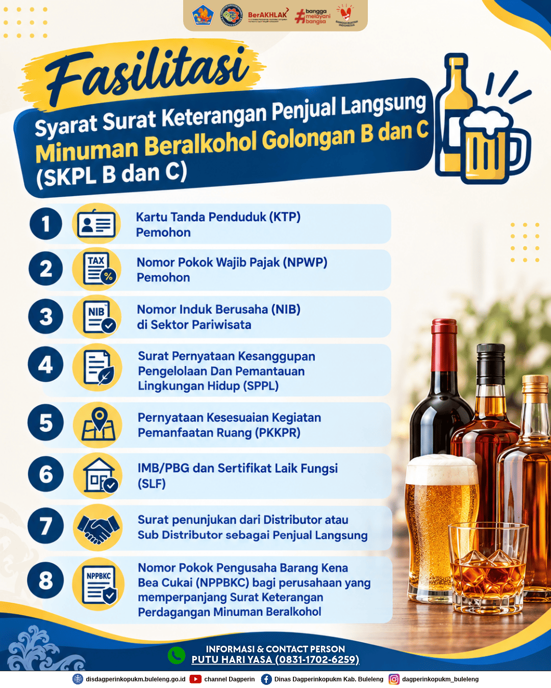 Surat Keterangan Penjual Langsung Minuman Beralkohol Golongan B dan C (SKPL B dan C)