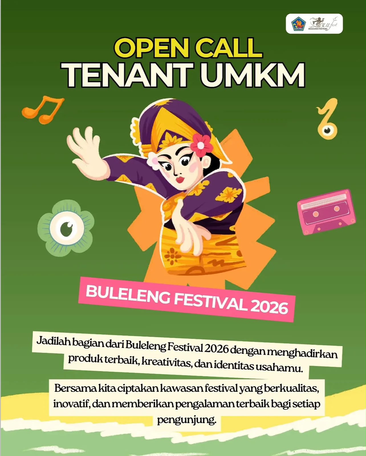 OPEN CALL TENANT UMKM : BULELENG FESTIVAL 2026 
