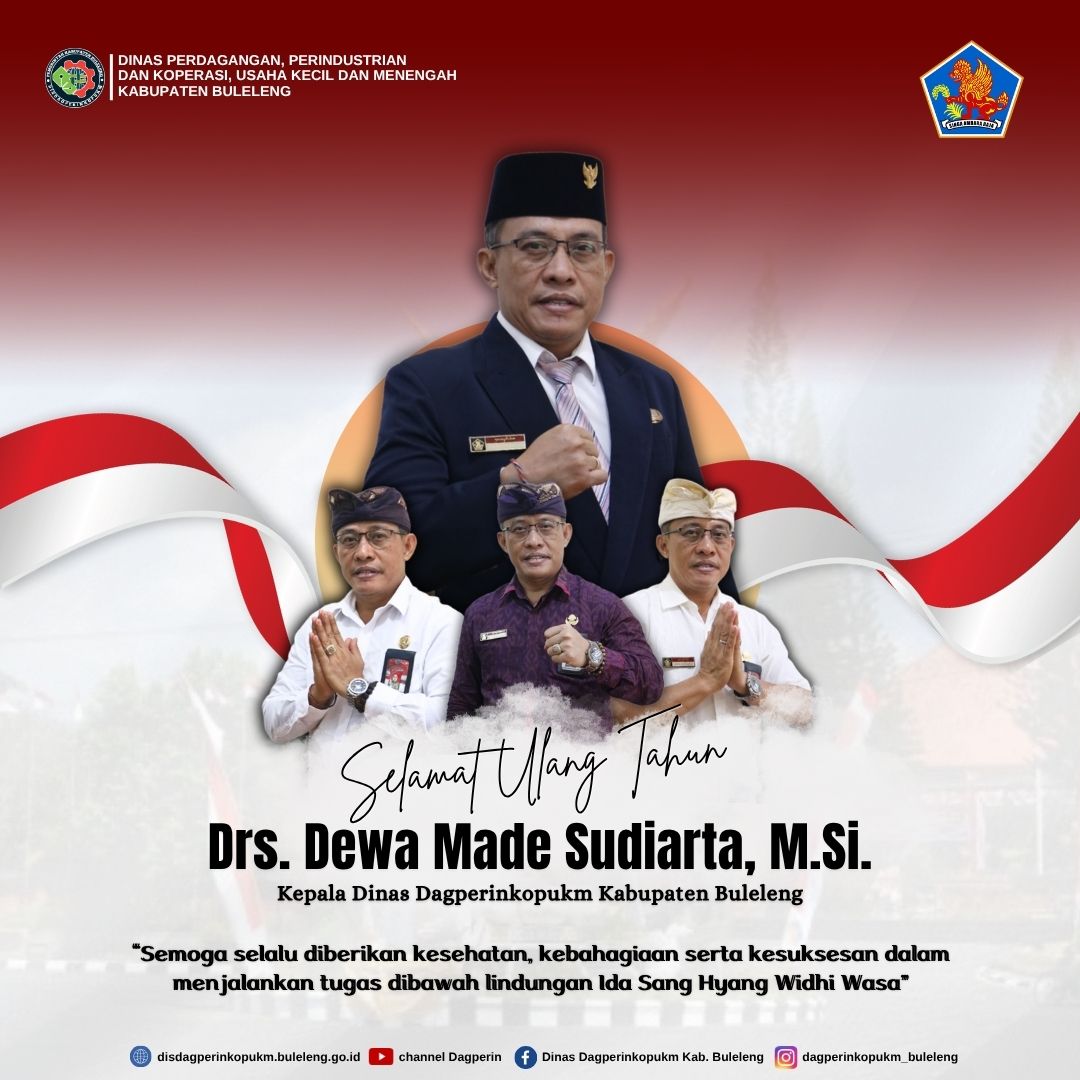 Selamat Ulang Tahun ke-51 Kepala Dinas DagperinkopUKM Kabupaten Buleleng
