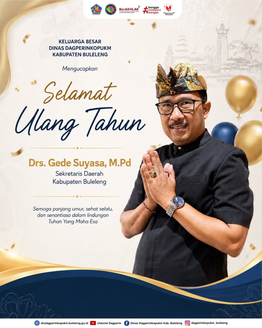 Selamat Ulang Tahun Bapak Sekda Kab. Buleleng