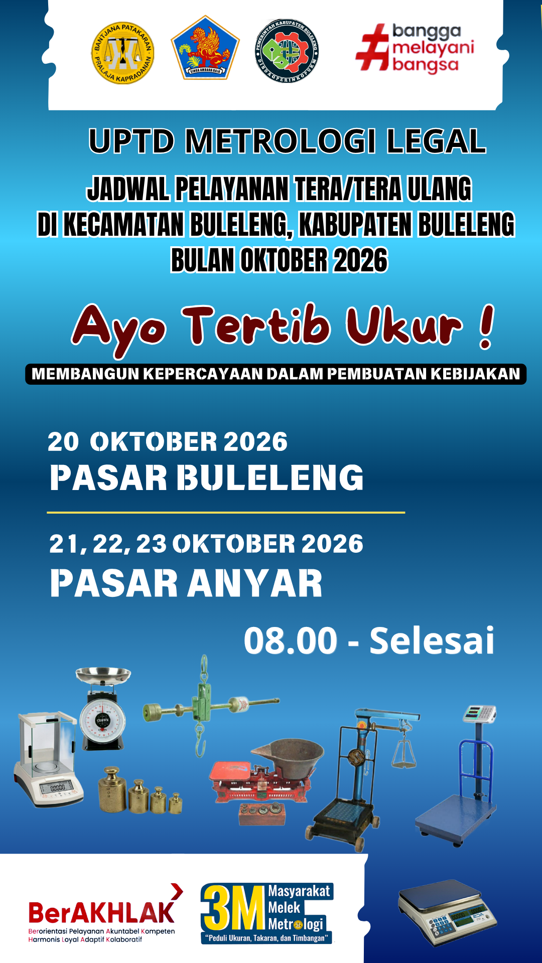 Jadwal Pelayan Tera / Tera Ulang (Ayo Tertib Ukur!)