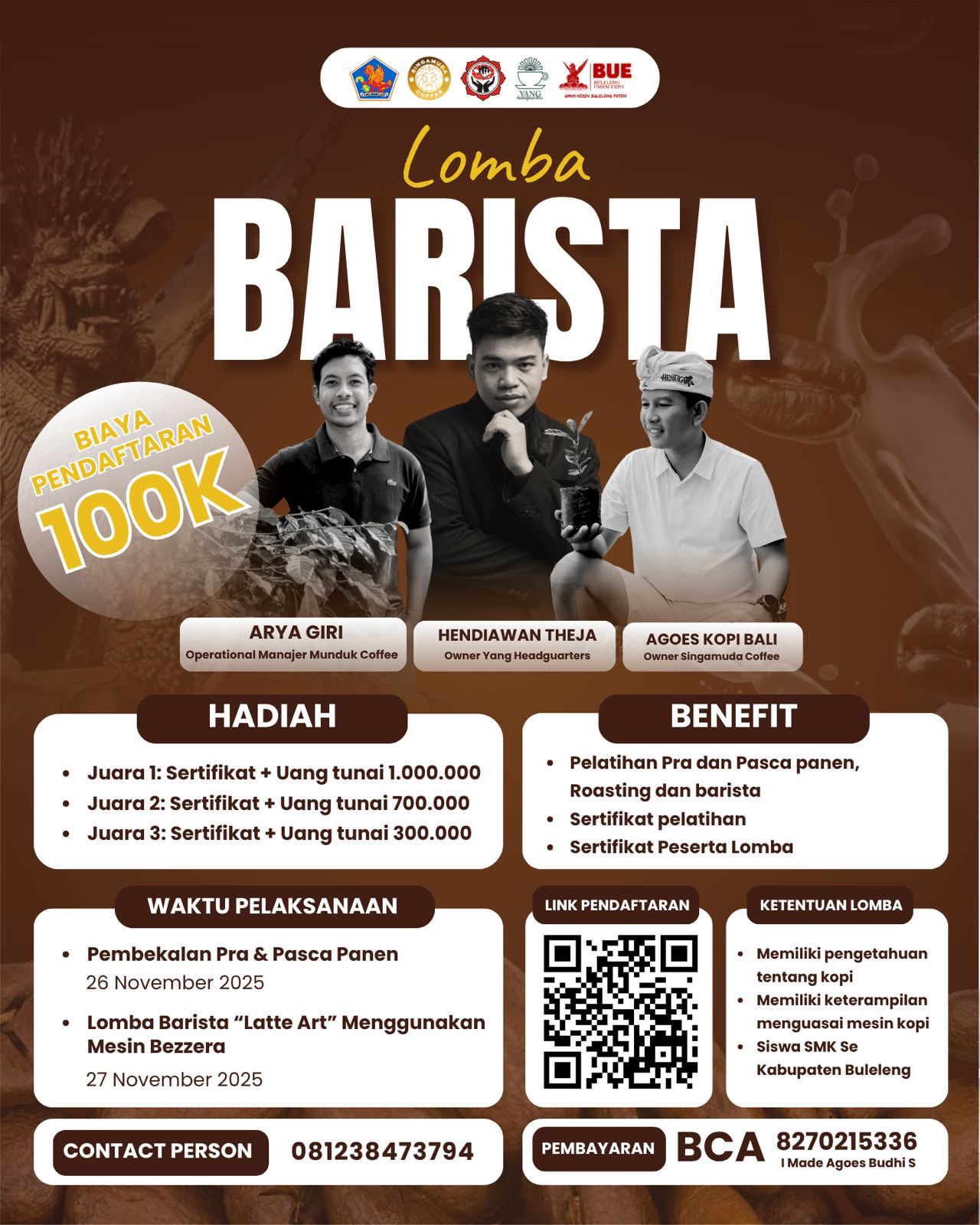 Lomba Barista pada Event Buleleng UMKM Expo Tahun 2025